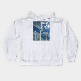 3 Wind Turbines Kids Hoodie